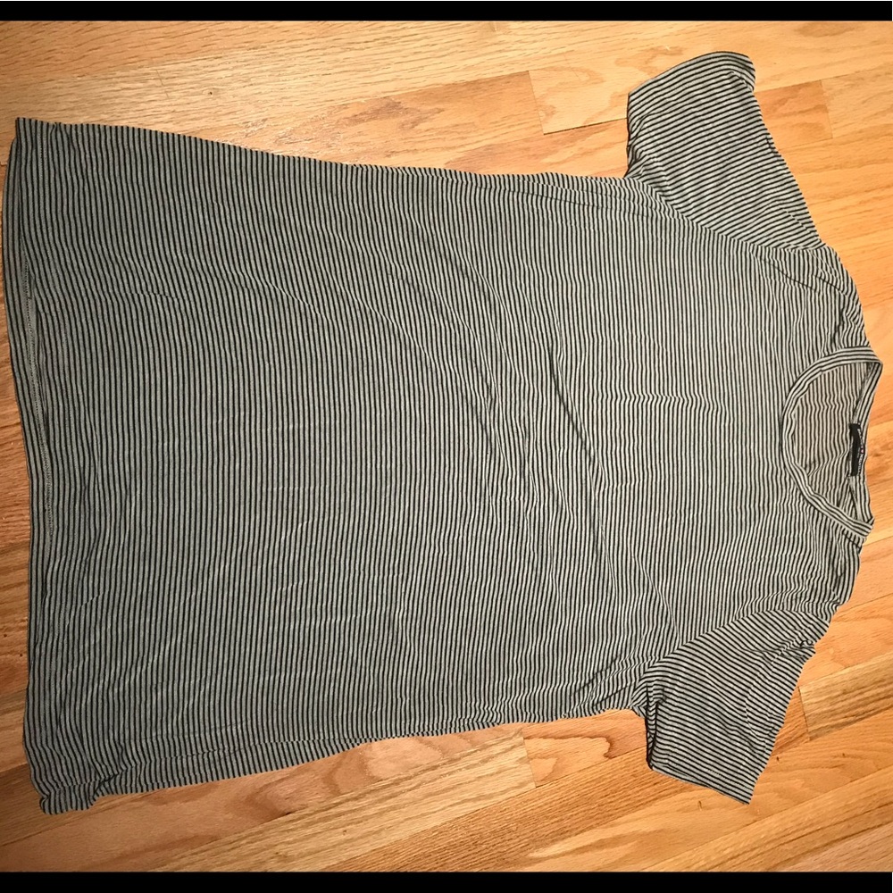 striped t-shirt dress